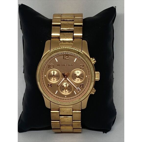 Michael Kors Runway MK5128 Womens Stainless Steel Analog Dial Quartz Watch JK371 - Picture 1 of 12